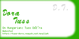 dora tuss business card